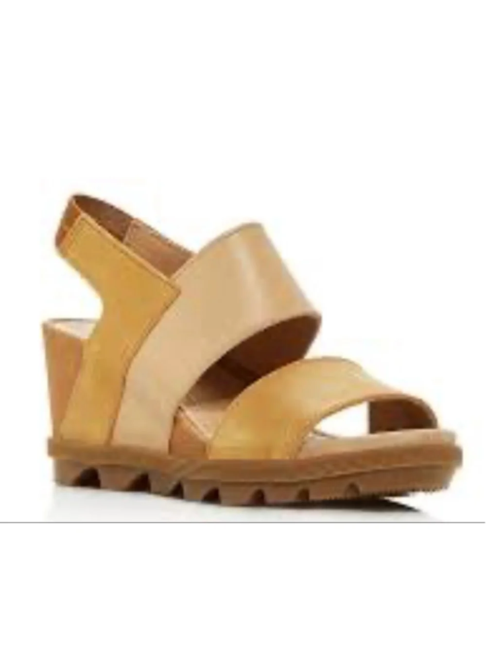 Women's Sorel Tan Joanie Li Beige Wedge Sandals Size 10.5